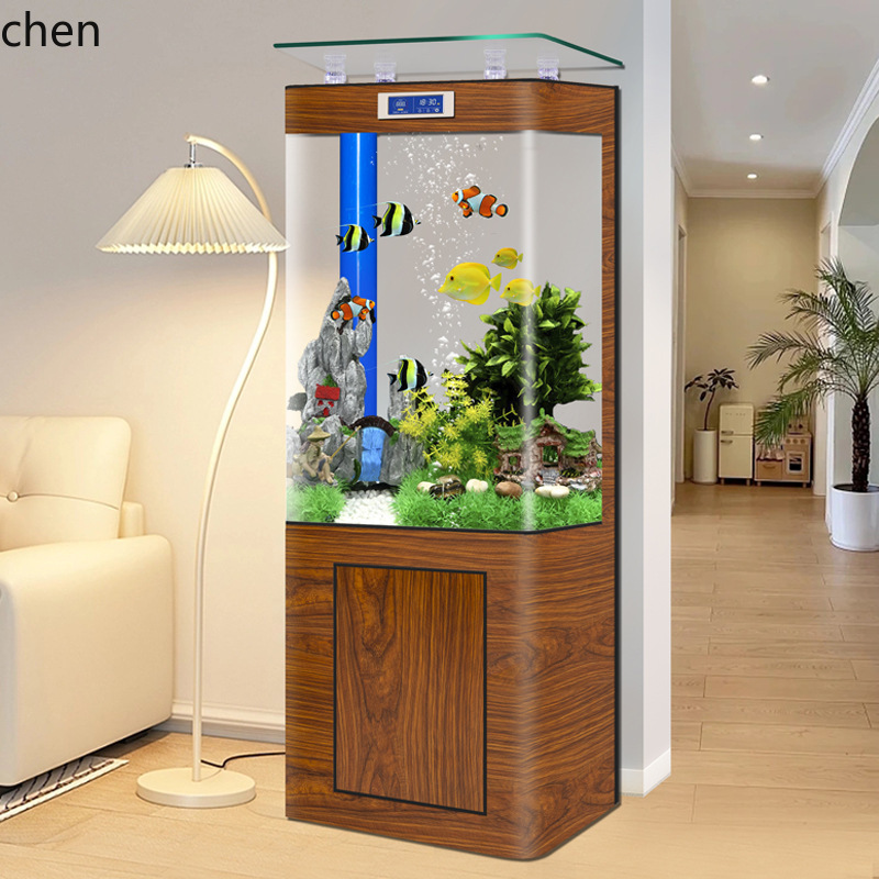 Aquarium Fish Goldfish - Новый цельный квадратный аквариум с нижним